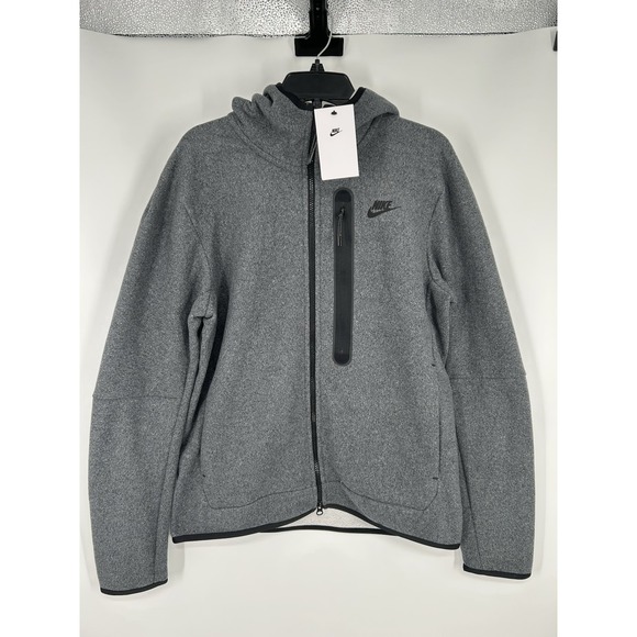 Nike Sportswear Tech Fleece Winterized Hoodie Jacket Grey DQ4801-010 Medium - Picture 1 of 8